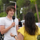 Interview lors d'un événement caritatif -comdesamis, une agence 360 entre nîmes et montpellier